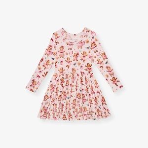 NIB Posh Peanut ‘Ginger Posh’ Ruffled Twirl Dress 7-8Y